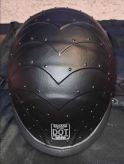 Badass Helmet "The Stealth" DOT Certified Leather Half Helmet - Size 2XL (Fits XL)