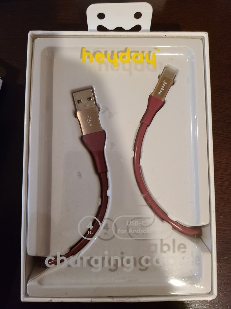 heyday™ 4' USB-C to USB-A Round Cable $8