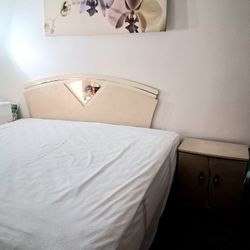 Macy's King Size Bed With A Bed Cover And AN Optional Bedroom Set