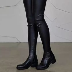 Size 8 Black Thigh High Boots
