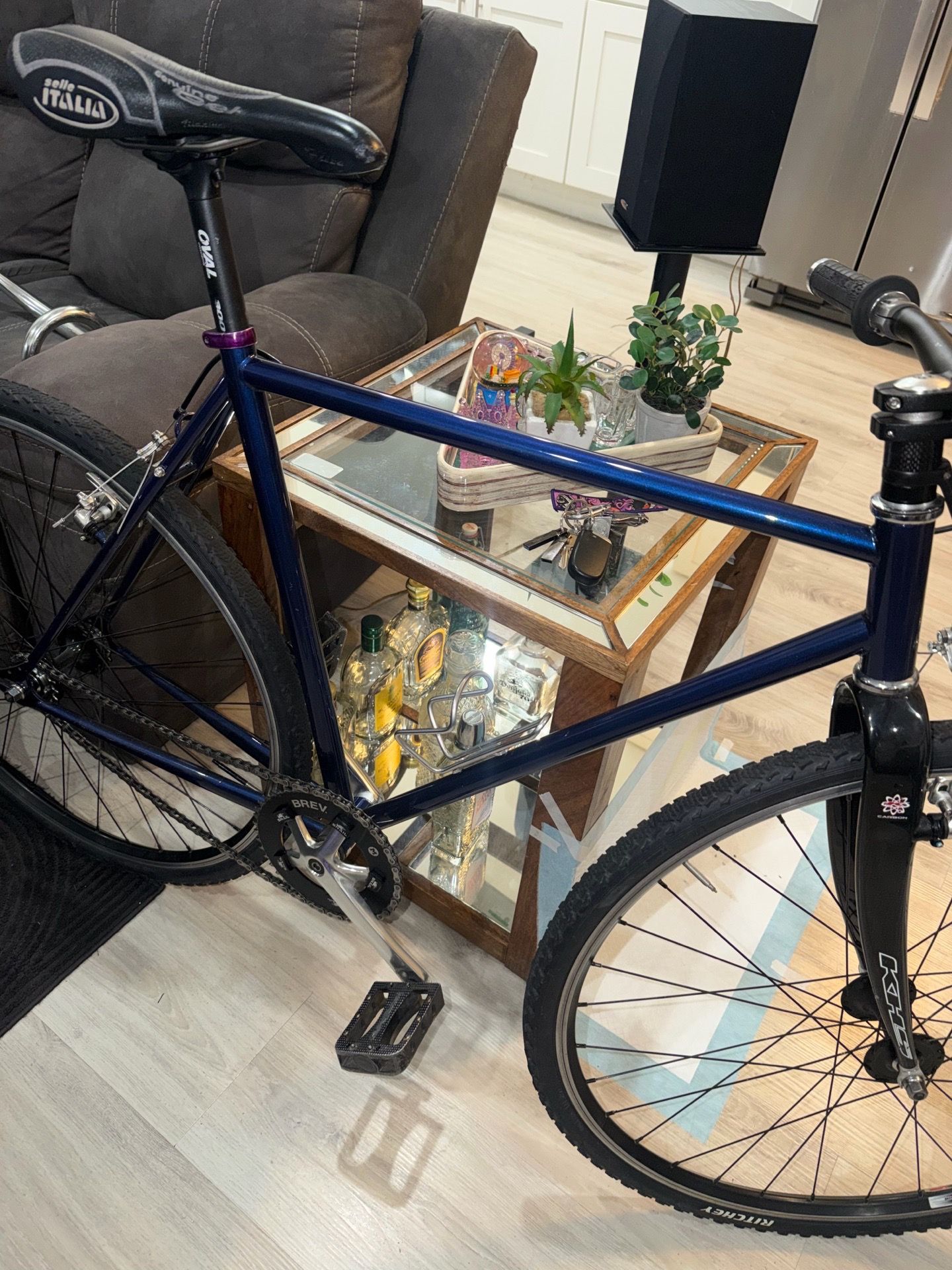 tracklocross inspired fixed geared bike