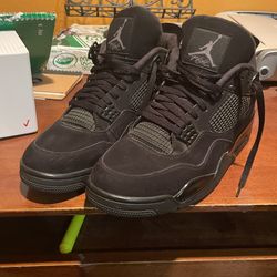 Size 13 Black Cat Jordan 4's
