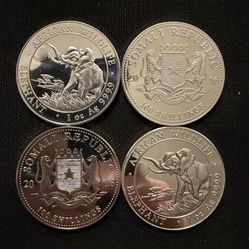 Somalian Elephant Silver Coins 1oz