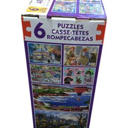 Art Gallery 6 PUZZLES (Family Pack) NIB