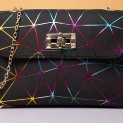 Crossbody Purse With Gold Chain