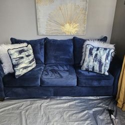 Blue Velvet Couch