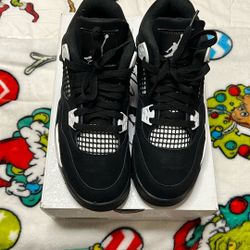 Black & White Jordans 4’s