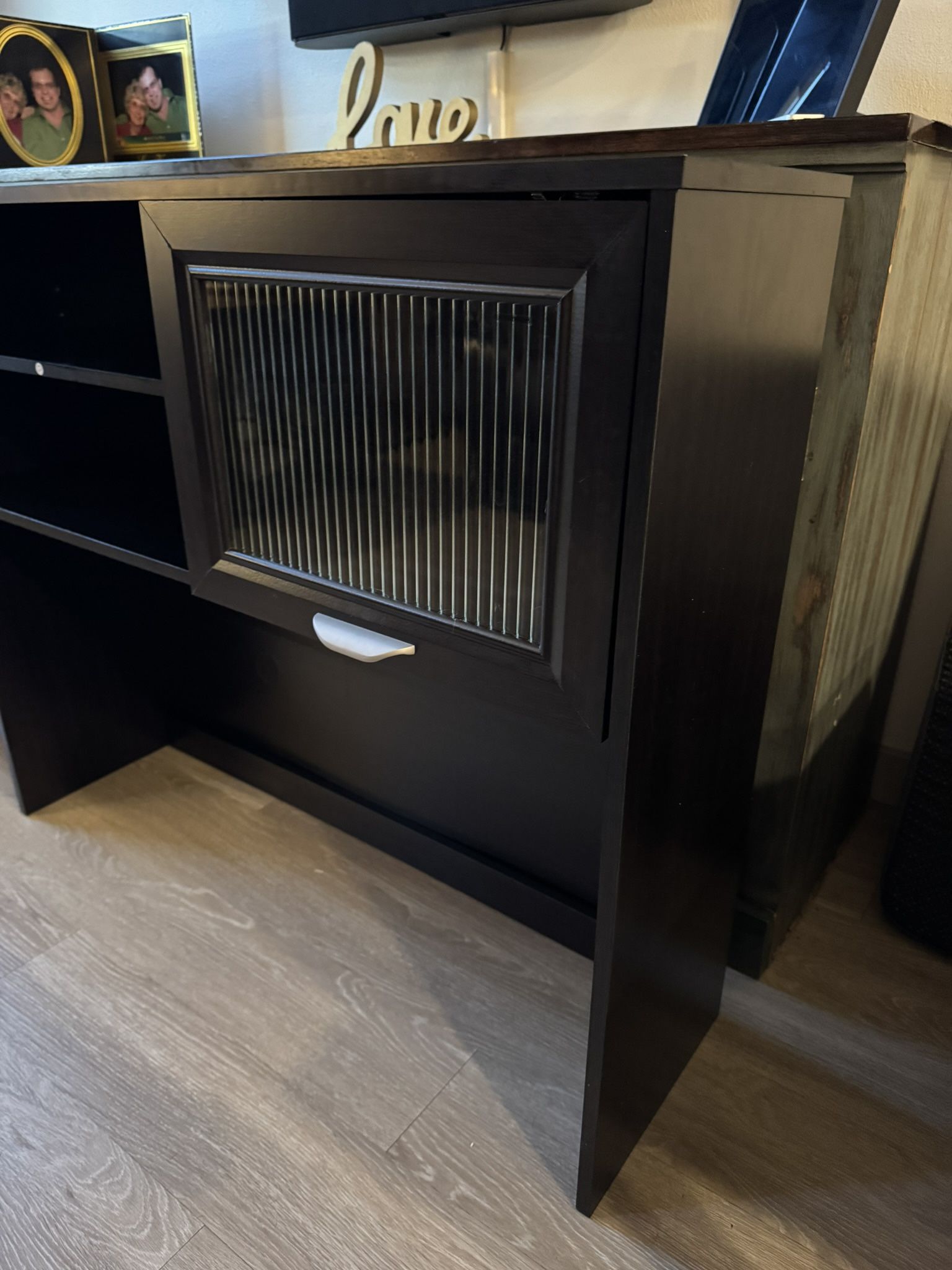 Realspace Magellan 58"W Hutch For Corner Or L-Shaped Computer Desks, Espresso