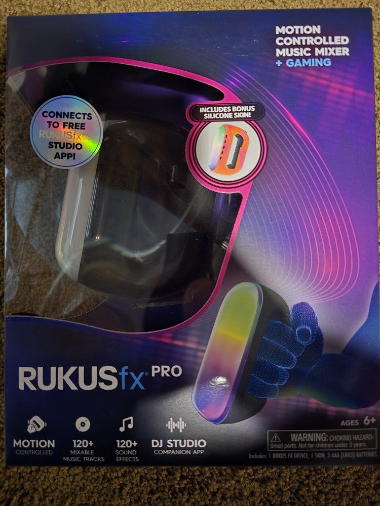 Rukus fx pro motion controlled music mixer see all pics $50 reg.on amazon on sale@Target PARMA NEW