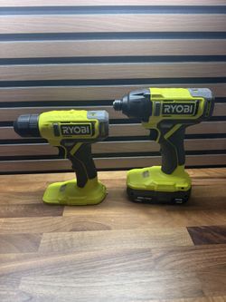 RYOBI ONE+ 18V Cordless 2-Tool Combo Kit with Drill/Driver, Impact Driver, 1.5 Ah Battery, and Charger