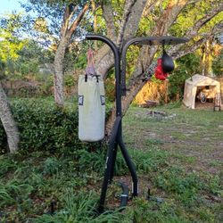 Punching Bag Combo Everlast Punching Bag Speed Bag Stand