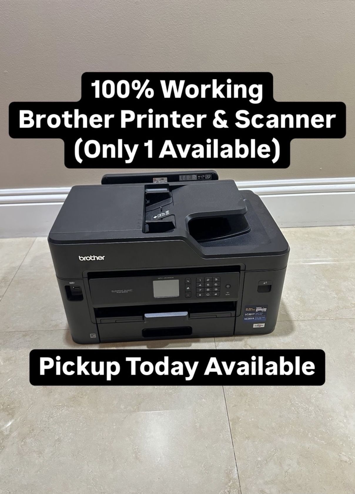100% Working Brother Printer & Scanner (Only 1 Available) Pickup Today Available