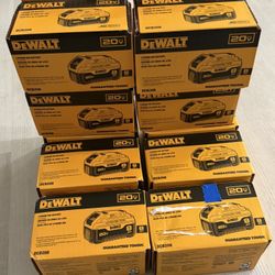 Dewalt New Batteries,  8.0 