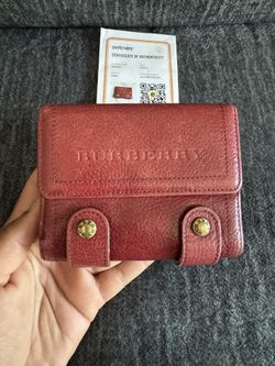 Authentic Burberry Nova Check Wallet 