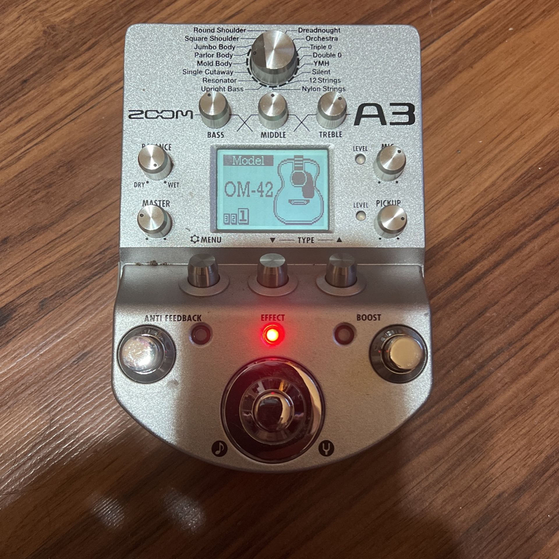 Zoom A3 Acoustic Guitar Pedal
