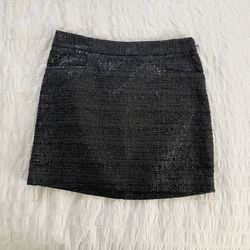 The Limited Textured Shiny Mini Skirt