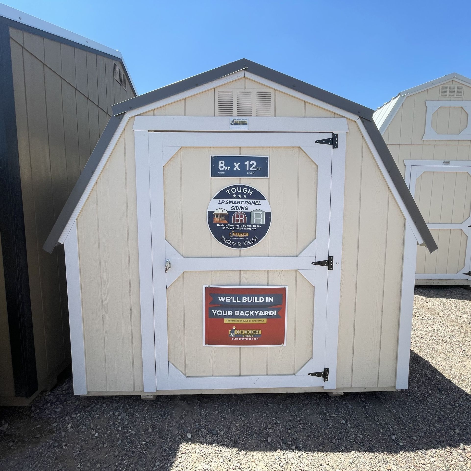Small 8x12 shed - tools / garden