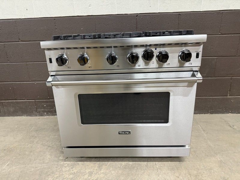 Viking VGIC53626BSS 36 Professional Gas Range 6 Burners Stainless Steel
