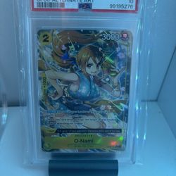 One Piece O-Nami OP-06 Alt Art PSA 10