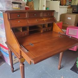 Solid wood secretary