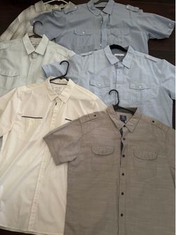 Men's Short Sleeve Button-Up Shirts Bundle