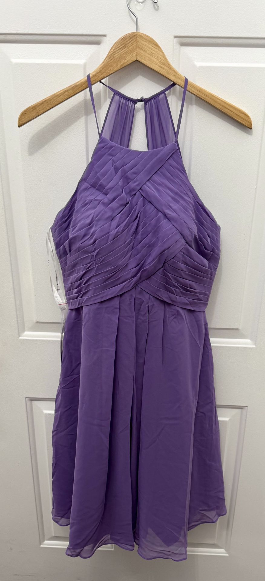 Azazie Adriana Tahiti/Purple Chiffon Bridesmaid Prom Dress - Size A8 (With Pockets)