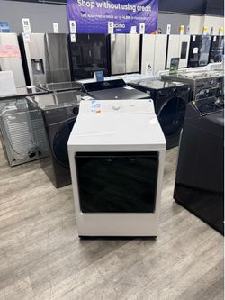 🔥 LG - 7.3 Cu. Ft. Smart Gas Dryer with Sensor Dry - Alpine White🔥