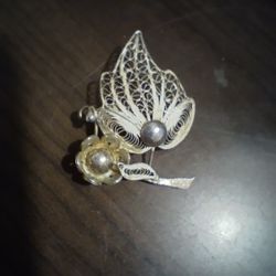 Sterling Silver Antique Brooch