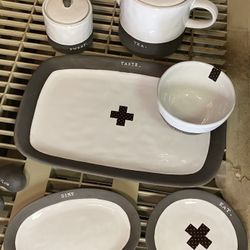 *Rare* Rae Dunn Black Clay Set