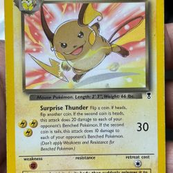 Dark Raichu 7/110 Legendary Collection Non Holo Rare Pokémon TCG 2002 HP WoTC 