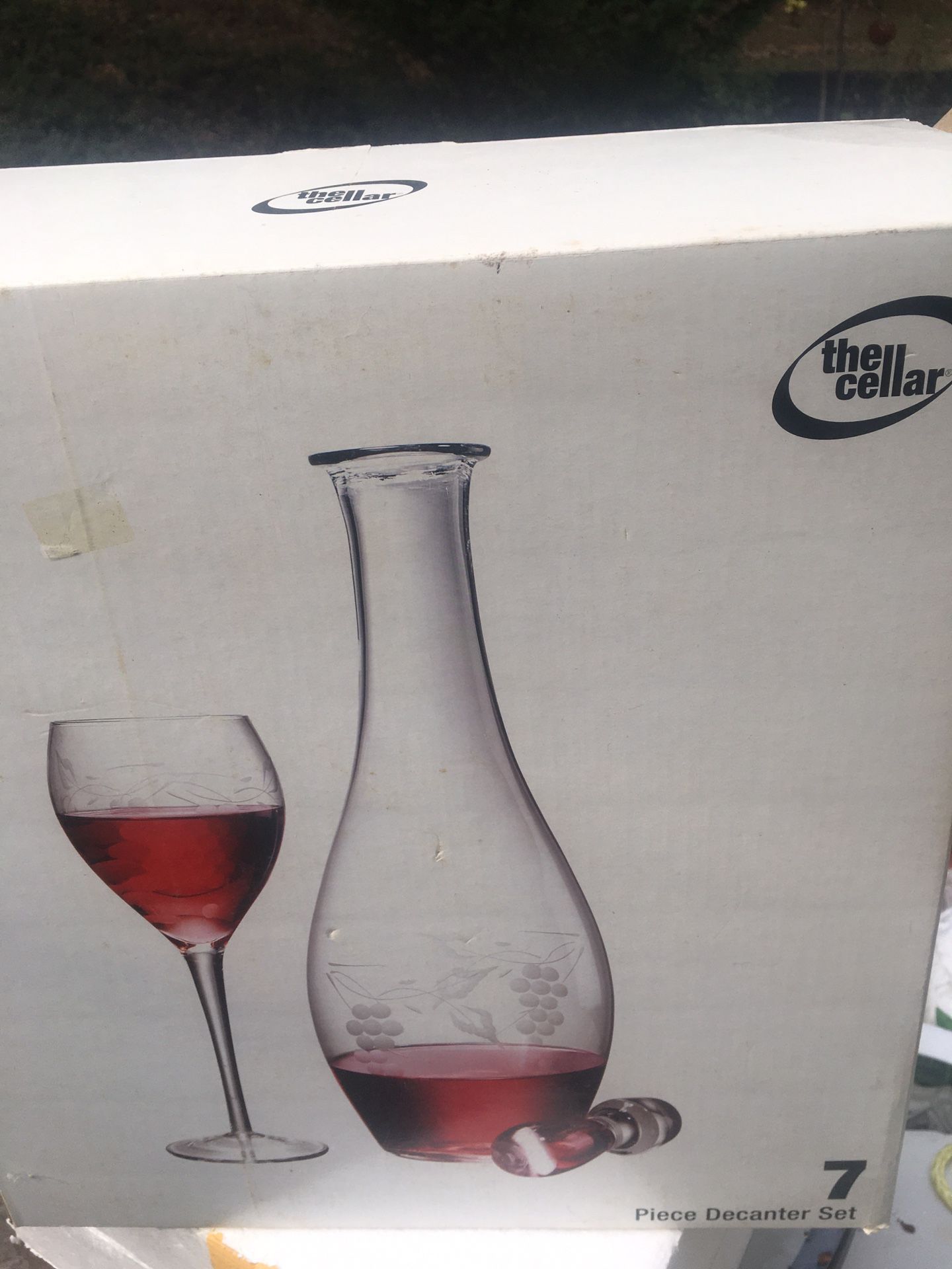 New Etched Wine Decanter And Glasses From Macys 