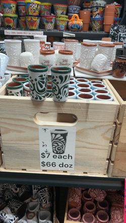 talavera shot glass $7 each $66 doz