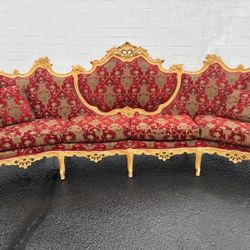 Italian Baroque Style Sofa Couch Seat