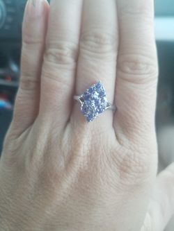 Sterling silver gem ring