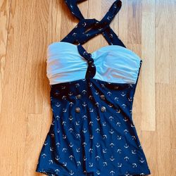 Unique Vintage 1940’s Inspired Bathing Suit - Size 10