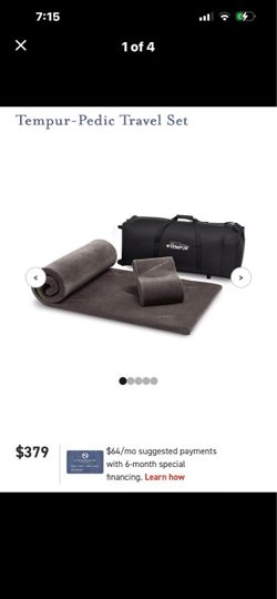 Grey Tempur-Pedic 3 Piece Travel Sleep Set including Pillow-Brand New in Box!!!