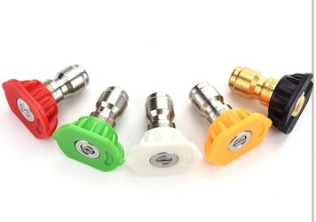 Pressure Washer Tips, Set of 5 Pressure Washer Nozzle Tips, 1/4 Inch Quick Connect, 4000 PSI(2.5 GPM)