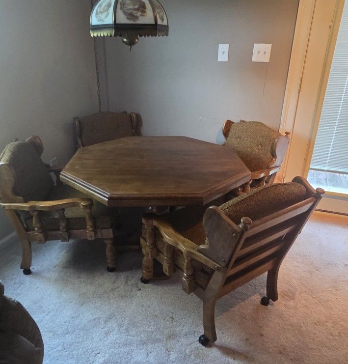 60's-70's Game Table and Chairs