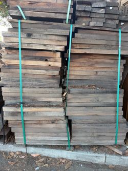 Over 60 pieces of heart of redwood.