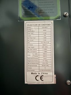 New 60000 BTU AC Outdoor Unit Only