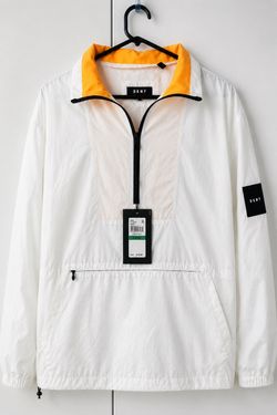DKNY Lightweight Rain Jacket / Windbreaker – White– NEW