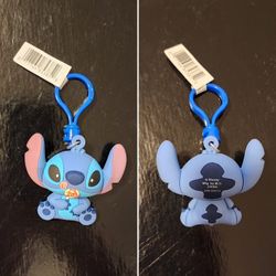 Stitch Mystery Figural Bag Clip: Stitch Holding Lollipop