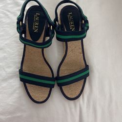 RALPH LAUREN SANDALS SIZE 7 1/2
