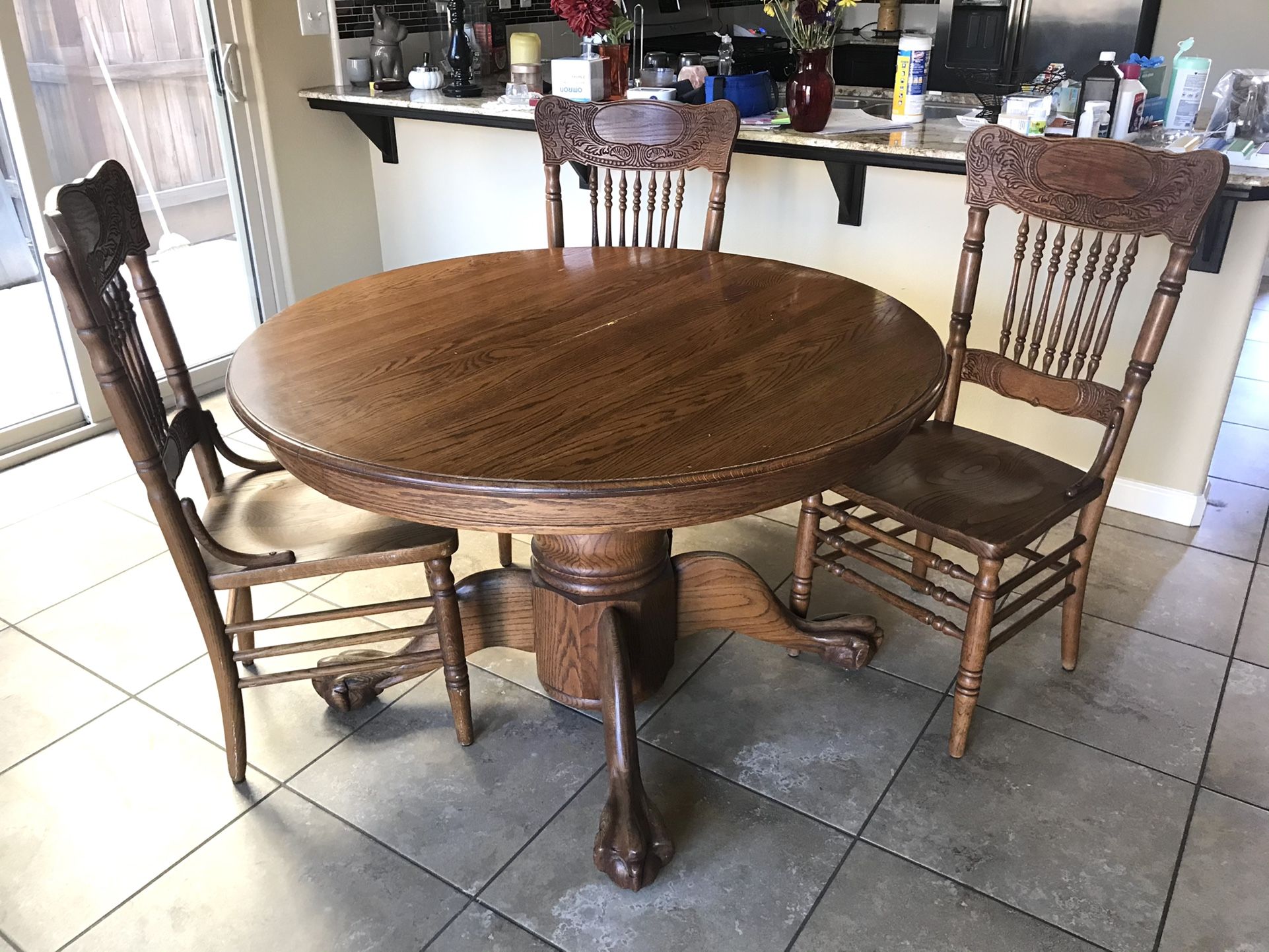 Oval Dining Table Set -