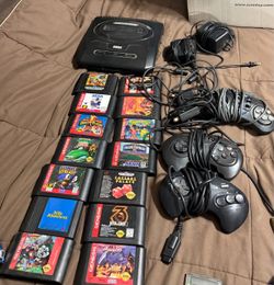 Original Sega Genesis Bundle – 14 Games & Multiple Controllers