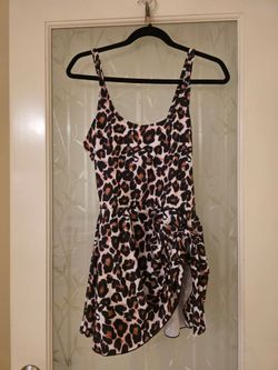 One Piece Leopard Swim Dress [Medium]