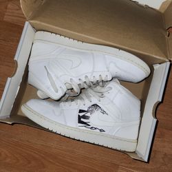 Jordan 1 Highs All White Custom