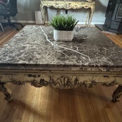 Solid marble Living Room Table and Console Table