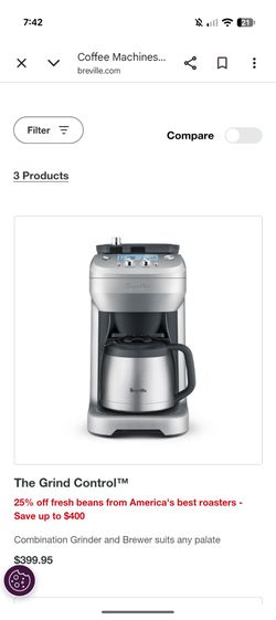 Breville coffee machine
