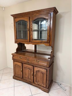 China Hutch Buffet Oak